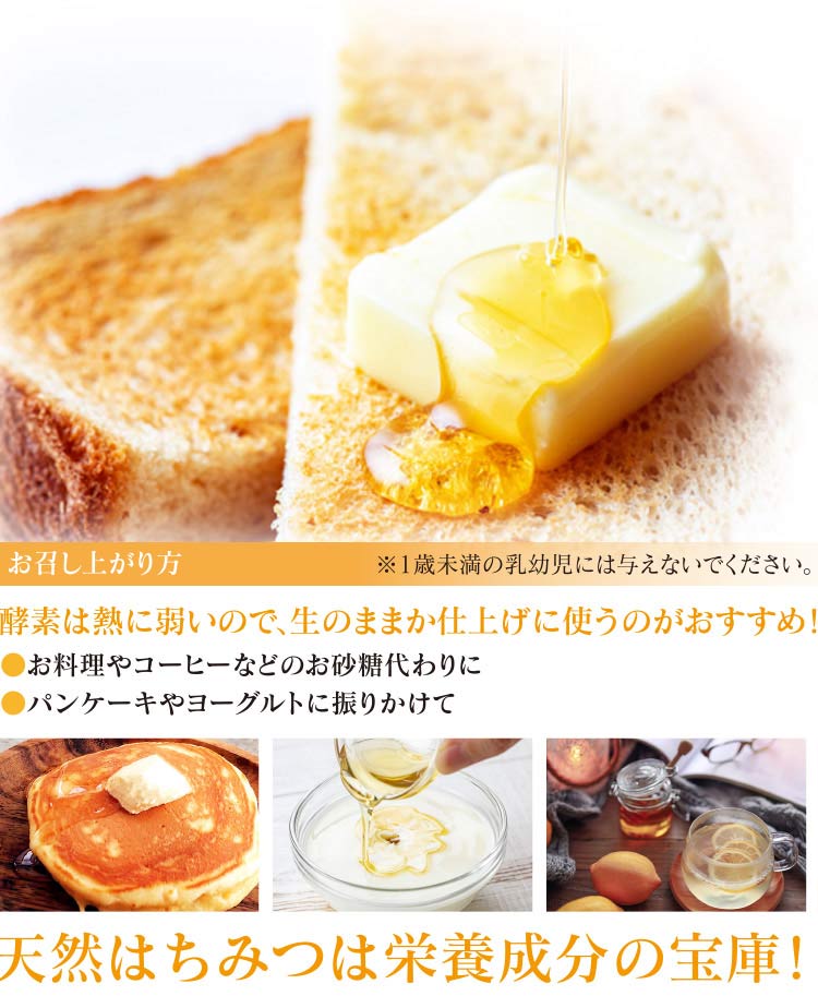 天然はちみつは栄養成分の宝庫！