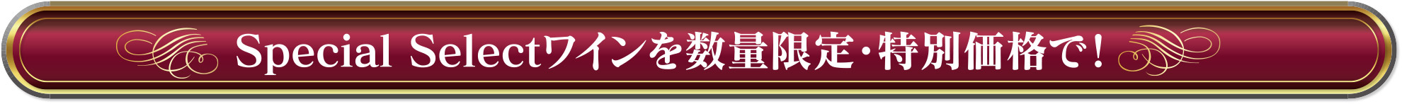 Special Selectワインを数量限定・特別価格で！